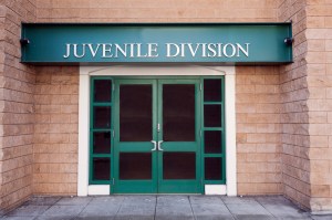 Juvenile justice division door entryway