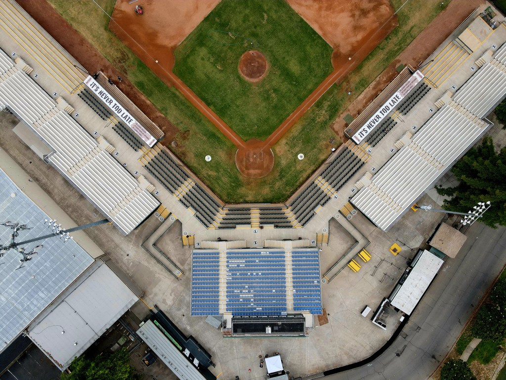Photo of a baseball stadium that is listed as one of Highlands’ school sites.